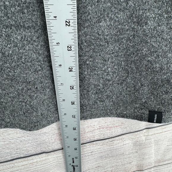 prAna Brookland 1/4 Zip Wool Sweater Mens Medium Gravel Gray 1/4 Zip - Picture 11 of 11